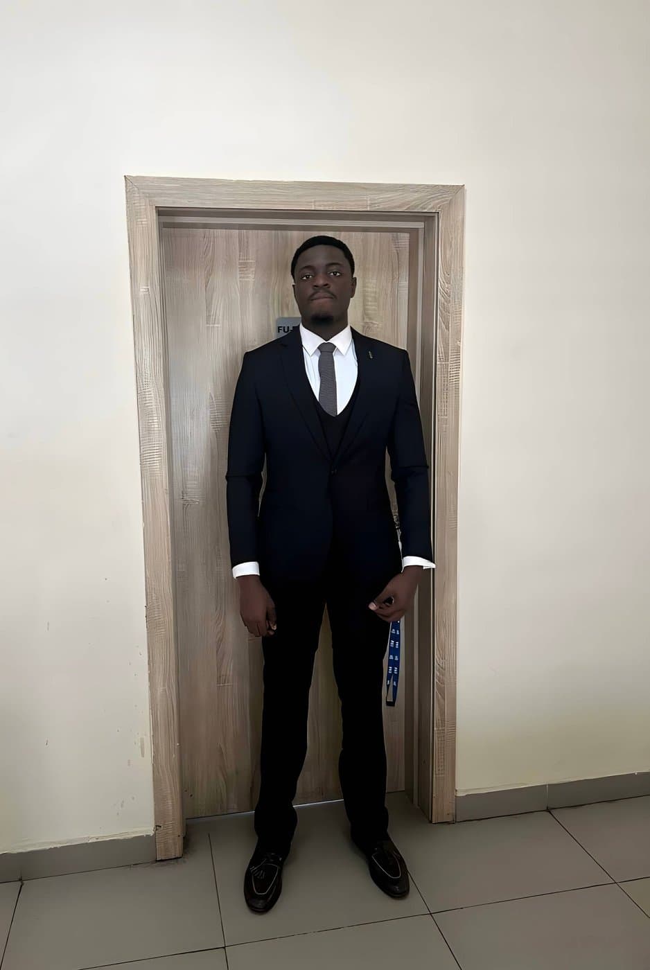 Dressed up for a formal occasion