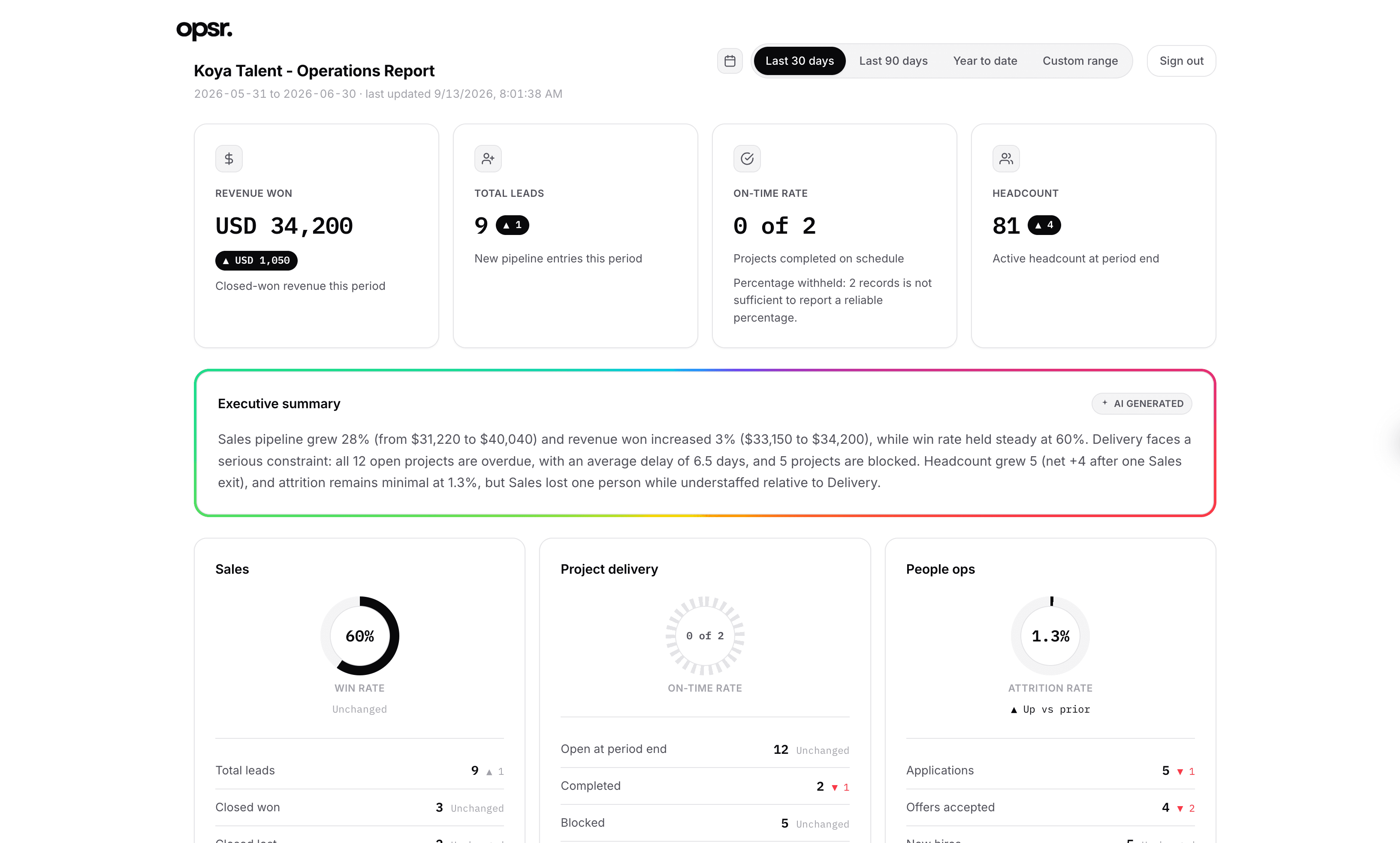 Opsr AI preview
